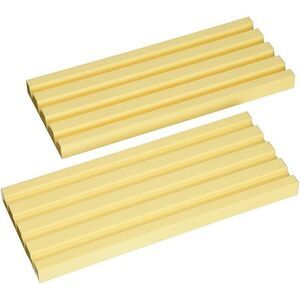 Domino Tile Game Holders 2-Piece Holds 44 Jumbo Dominoes Slanted Slots Gift NEW